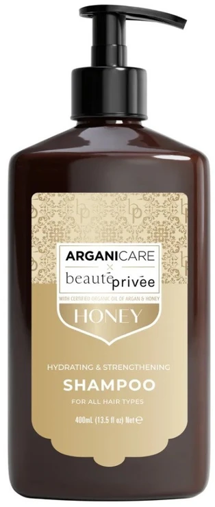 Arganicare Honey Hair Drėkinamasis ir stiprinamasis šampūnas, 50 ml
