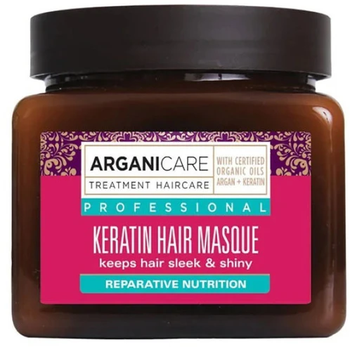 Arganicare Keratin Hair Treatment Kreminis Mask maitininantis & Repairing, 500 ml