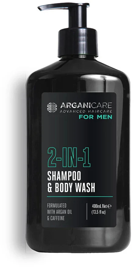 Arganicare Men Cleansing Hydrating & Revitalising Fresh Kūno prausiklis Body & Hair, 400 ml