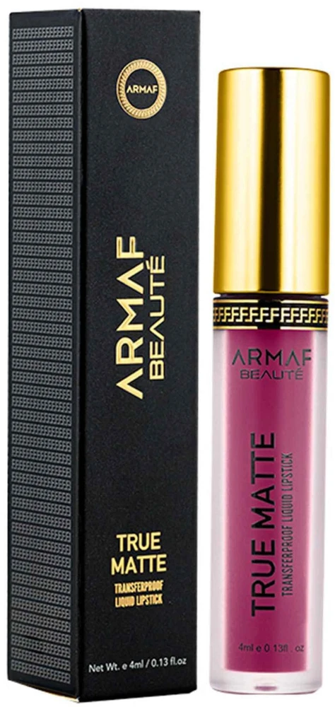 Armaf Beauté True Matte Transferproof Liq Lipstick 08 Excellus skysti lūpų dažai, 4 ml