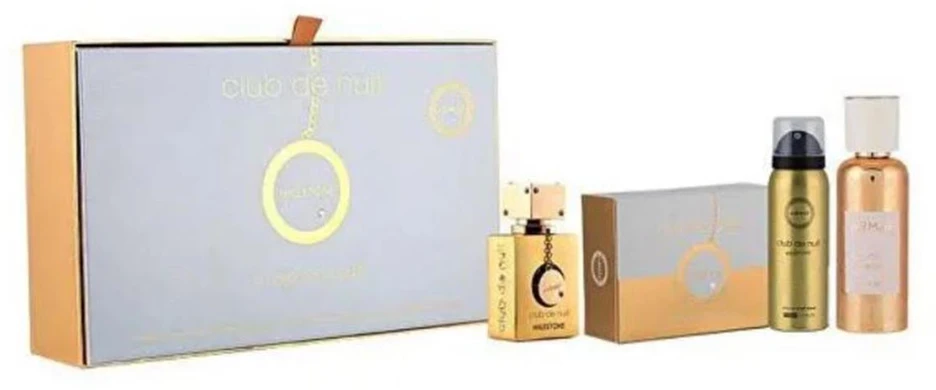 „Armaf Club De Nuit Milestone“ - EDP 30 ml + 130 g „skystas muilas“ + 50 ml kūno purškalas + 55 ml