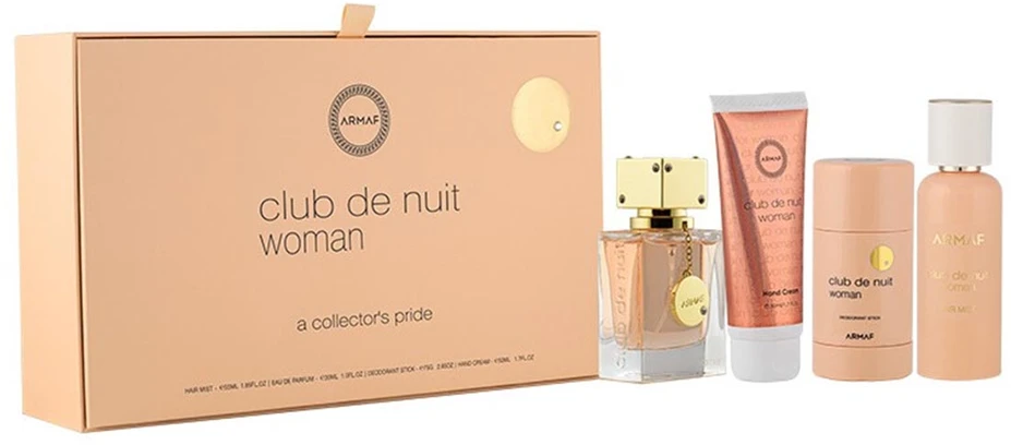 Armaf Club De Nuit Women - EDP 30 ml + tuhý dezodorantas 75 ml + krem ​​na ruce 50 ml + vlasový sprej 55 ml