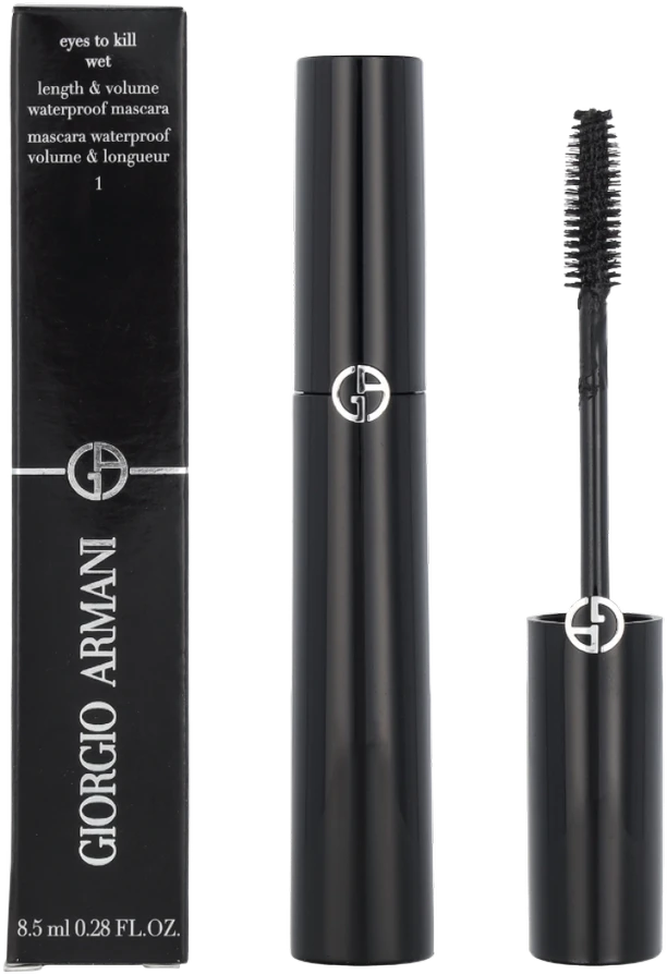 Armani Eyes To Kill Wet L&V Atsparus vandeniui Blakstienų tušas, 8.5 ml