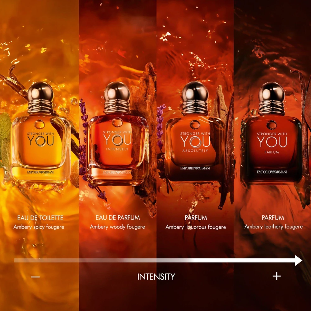 Armani Stronger With You Intensely Giftset rinkinys vyrams (EDP, 50 ml + dušo želė, 75 ml)