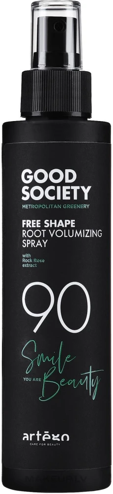 Artègo Good Society 90 Free Shape Root Volumizing Purškiklis plaukų purškiklis, 150 ml