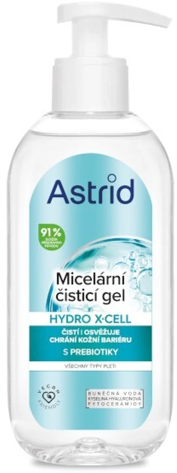 Astrid Micelinis valomasis gelis visiems odos tipams Hydro X-Cell, 200 ml