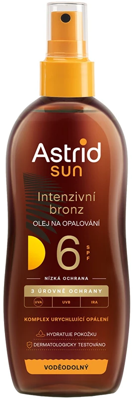 Astrid Oil for tanning SPF 6 Sun, 200 ml