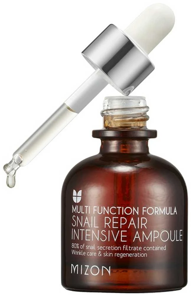 Atstatomasis veido odos koncentratas Mizon Multi Function Formula Snail Repair Intensive Ampoule su sraigių ekstraktu, 30 ml