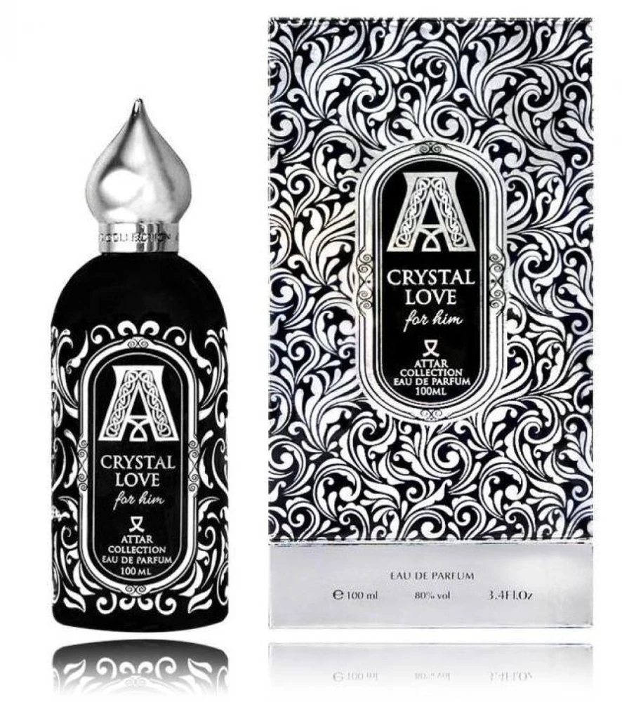 Attar Collection Crystal Love EDP parfumuotas vanduo vyrams, 100 ml