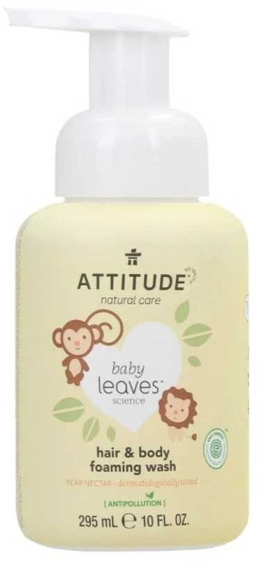 „Attitude Baby Leaves“ (plaukų ir kūno prausiklis), 295 ml