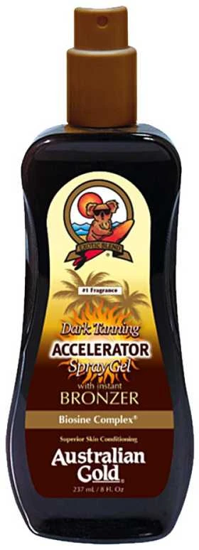 Australian Gold Tanning Accelerator Spray Gel Įdegį skatinantis purškiamas pienelis su bronzantais, 237 ml