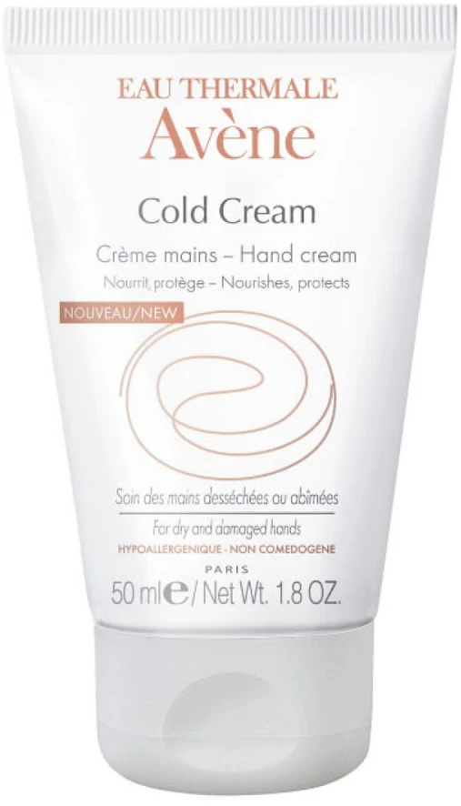Avene Cold Kreminis Hand Kreminis rankų kremas sausai ir labai sausai odai, 50 ml