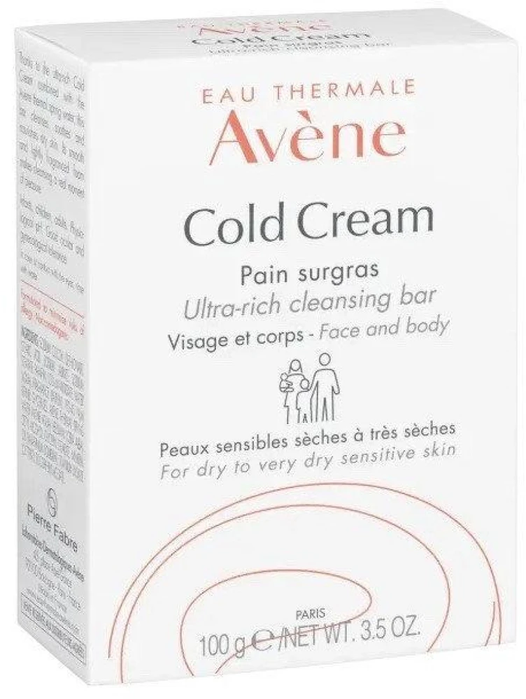 "Avene Cold Kreminis" itin geros sudėties valomasis muilas 100 g
