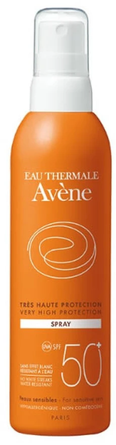 2 dalių rinkinys Avene purškiklis nuo saulės Moderate Protection Purškiklis Spf50+ Purškiklis 200ml