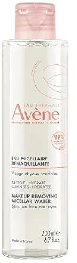 Avene Makeup Removing Micellar Vanduo micelinis vanduo makiažo valymui, 200 ml