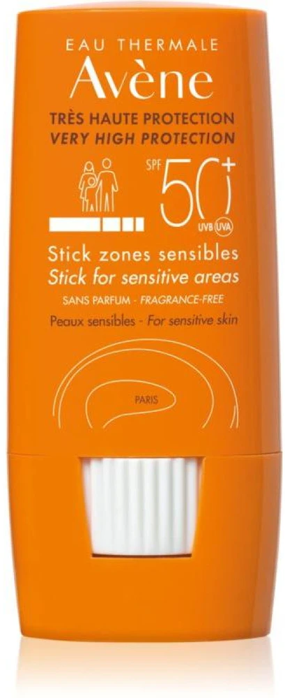 "Avene" lipdukas jautrioms vietoms Spf50+ 8g