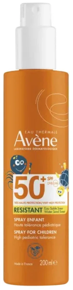 Avene Sun Purškiklis For Children SPF 50+ apsauginė kūno dulksna nuo saulės vaikams, 200 ml
