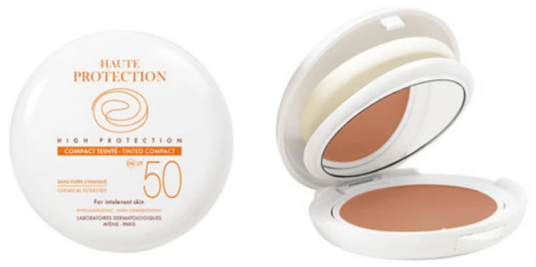 "Avene" tamsintas kompaktinis auksinis Spf50 10g