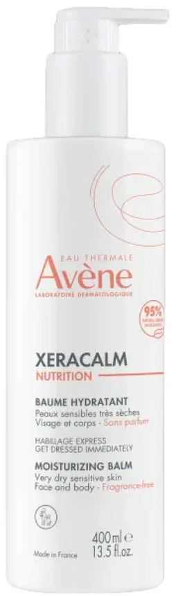Avene XeraCalm Nutrition Moisturizing Balm drėkinantis ir maitinantis balzamas labai sausai ir jautriai veido / kūno odai, 400 ml