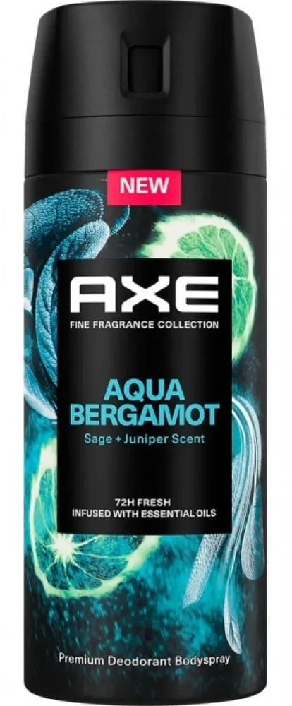 Axe Aqua Bergamot purškiamas dezodorantas, 150 ml