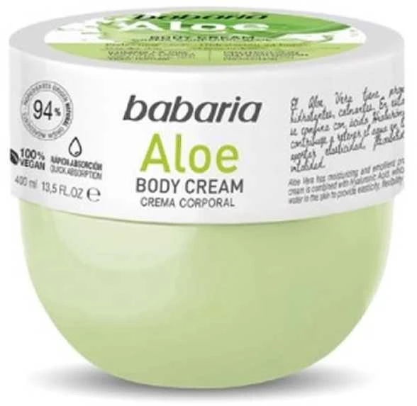 Babaria Kūno kremas Aloe Vera 400 ml