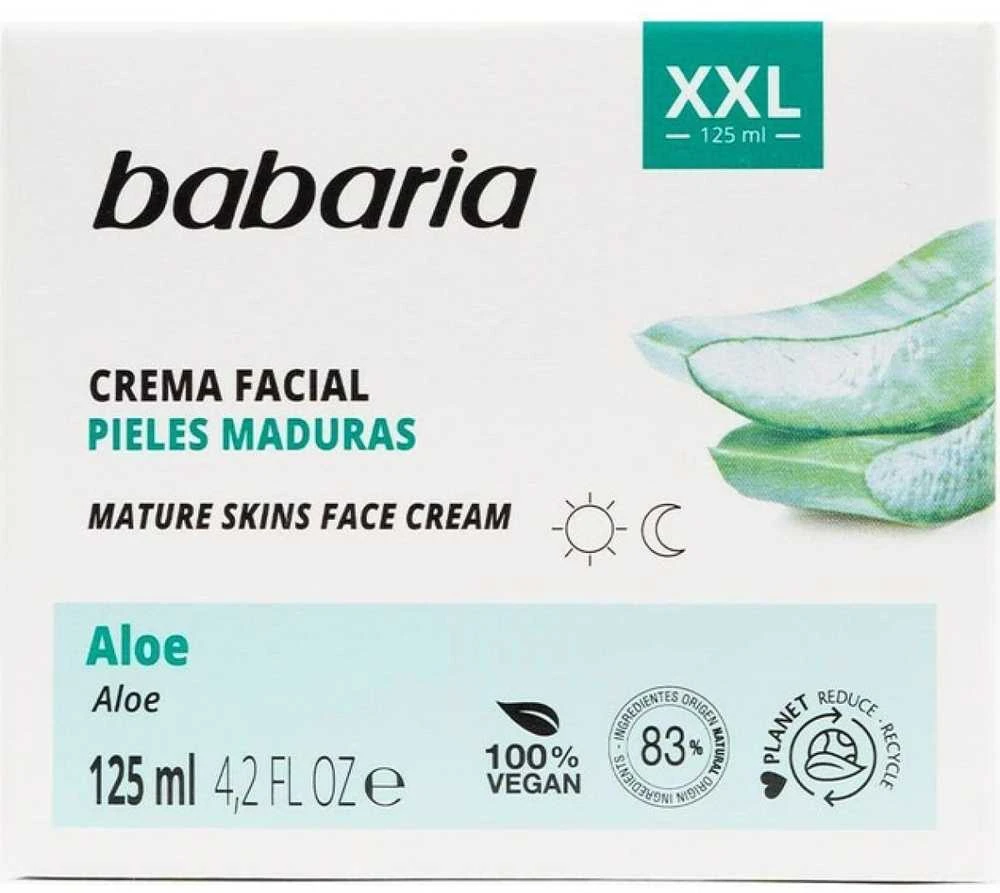Babaria Aloe Vera maitinamasis veido kremas brandžiai odai 125ml