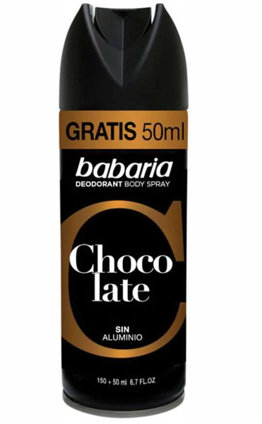 Babaria šokoladinis dezodorantas purškiklis 200ml