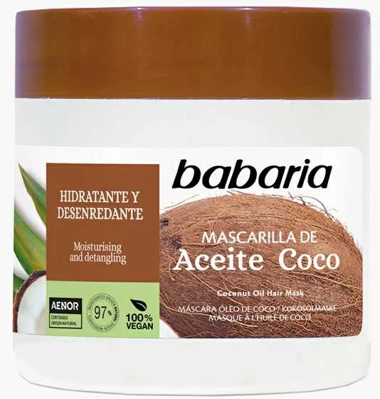 Babaria Coconut Moisturizing Mask maitinamoji plaukų kaukė, 400 ml