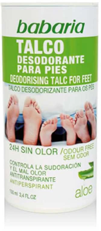 Babaria Deodorising Tal For Feet pėdų dezodorantas talko pavidalu, 100 g