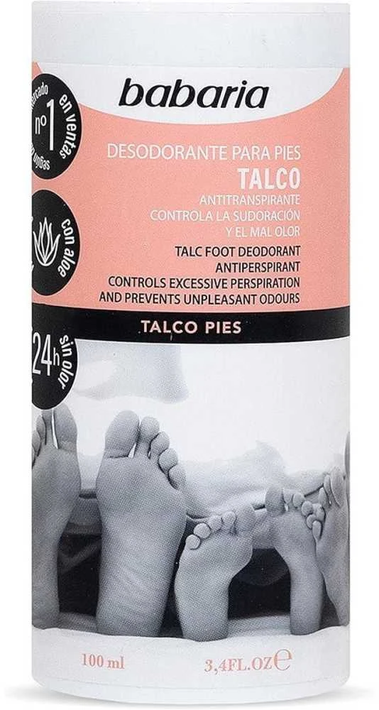 Babaria Deodorising Tal For Feet pėdų dezodorantas talko pavidalu, 100 g