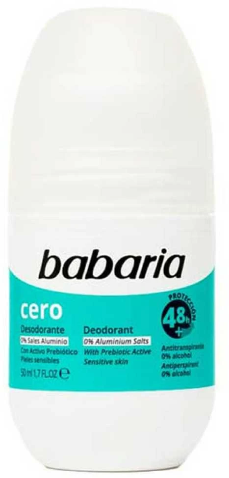 Babaria dezodorantas Roll On Zero 50ml