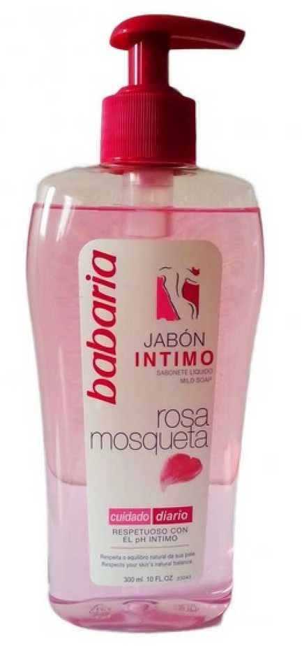 "Babaria" intymios higienos muilas su erškėtuogių aliejumi 300ml