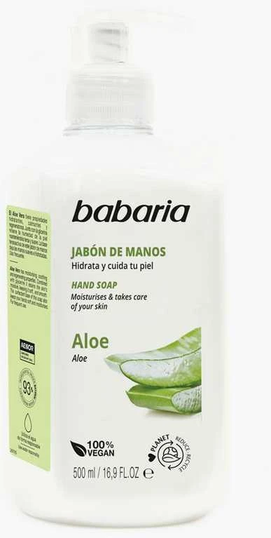 "Babaria" skystas rankų muilas "Aloe Vera" 500ml