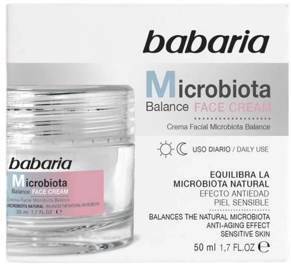 "Babaria Microbiota Balance" veido kremas kasdieniam naudojimui jautriai odai 50ml