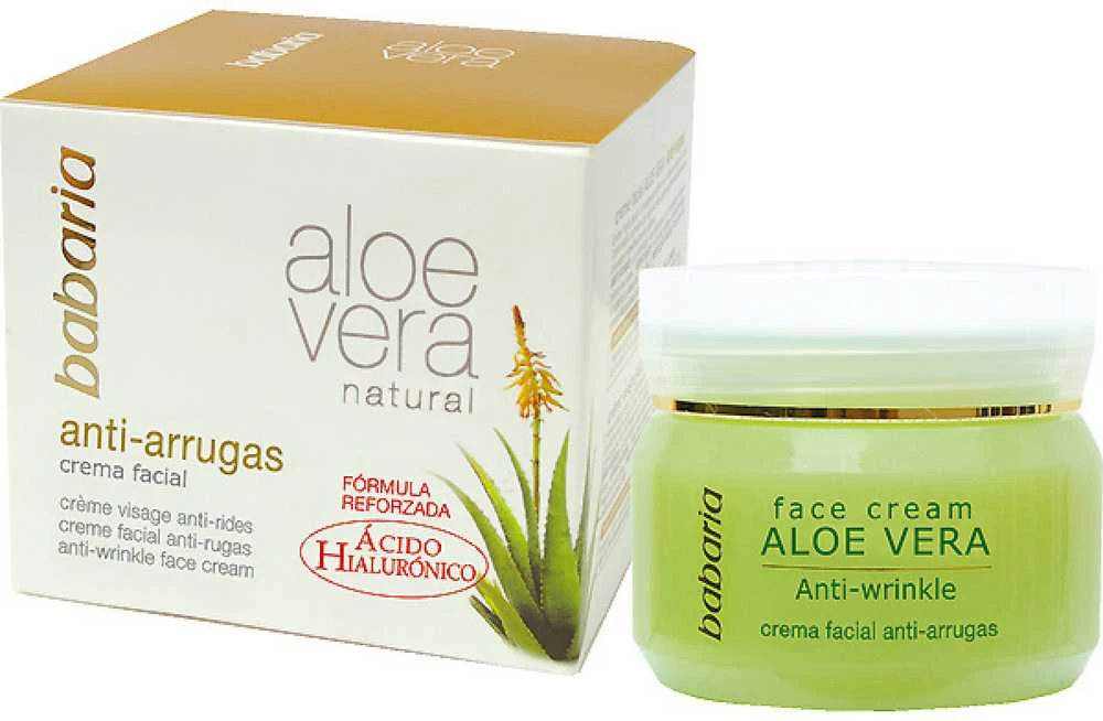 Babaria natūralus veido kremas nuo raukšlių Aloe Vera 50ml