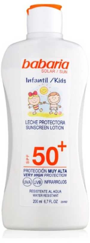 Babaria Sun Vaikams skirtas apsauginis losjonas nuo saulės, atsparus vandeniui Spf50 200ml