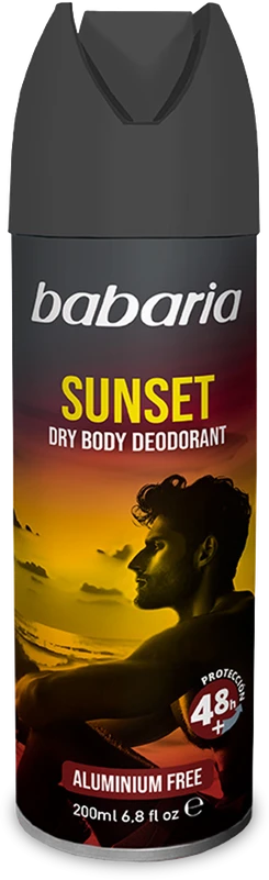 Babaria Sunset Purškiklis Dezodorantas purškiamas dezodorantas vyrams, 200 ml