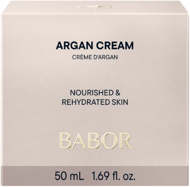 Babor Argan Kreminis veido kremas sausai odai su argano aliejumi, 50 ml