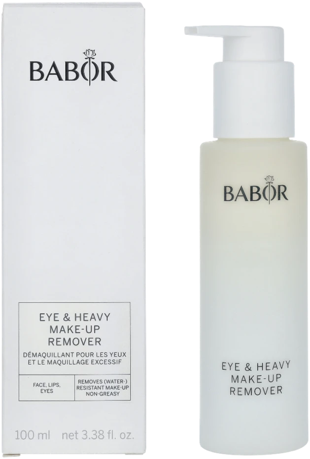 Babor Cleansing Eye & Heavy Make-Up Remover akių ir veido makiažo valiklis., 100 ml