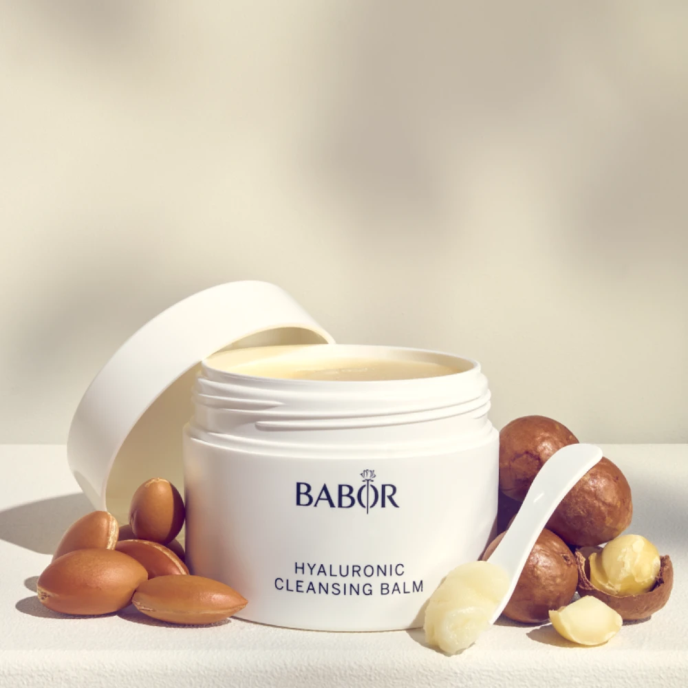 BABOR Valomasis veido balzamas su 3D hialurono rūgštimi reikliai odai. Hyaluronic Cleansing Balm