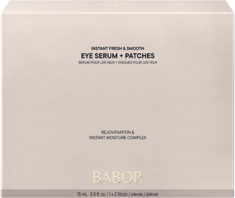 BABOR Instant Fresh & Smooth paakių serumas ir padeliai