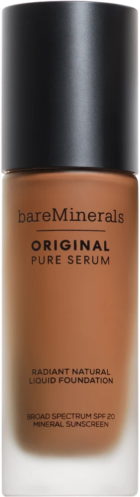 Bare Minerals Bareminerals Original Pure Serum Liquid Foundation skystas makiažo pagrindas, atspalvis: Deep Warm 5, 30 ml