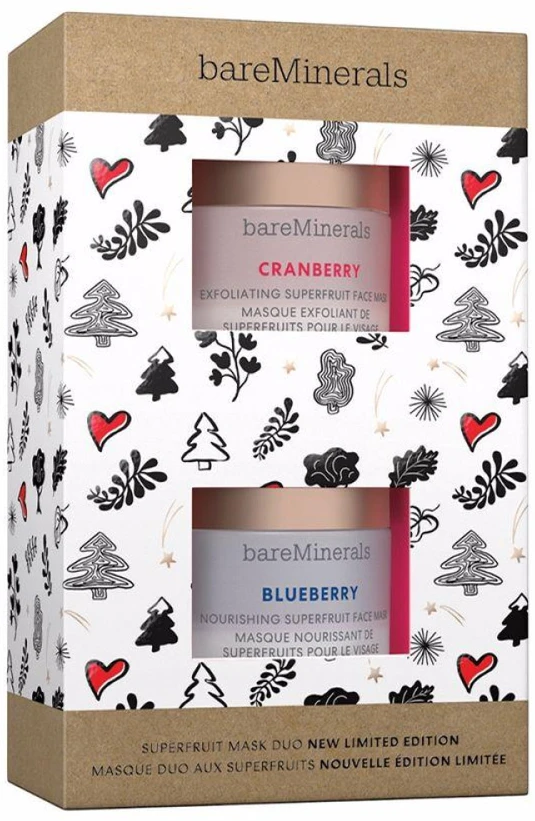 Bare Minerals Bareminerals Superfruit Mask veido kaukių rinkinys, 2 x 30 g