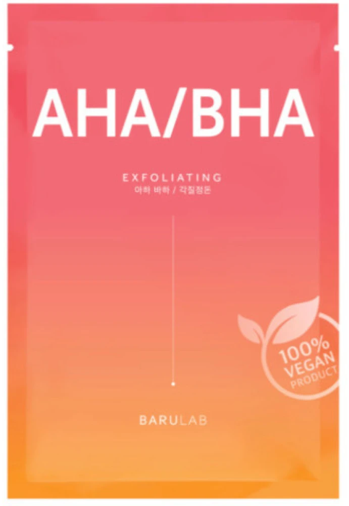 Barulab AHA / BHA Exfoliating Face Mask šveičiamoji lakštinė veido kaukė, 23 g