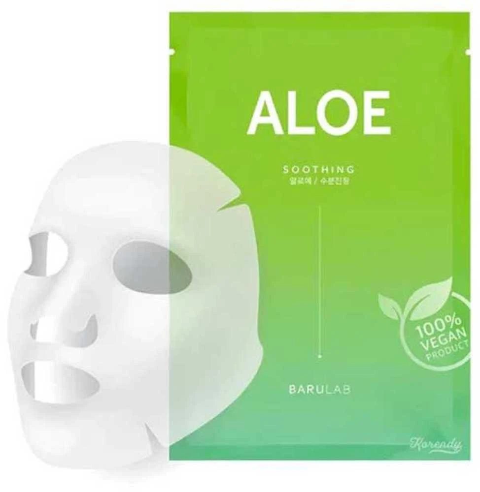 Barulab Aloe Soothing Face Mask raminanti lakštinė veido kaukė, 23 g