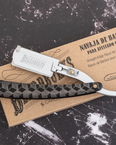 Beardburys Razor Master Double Juodas nerūdijančio plieno skustuvas