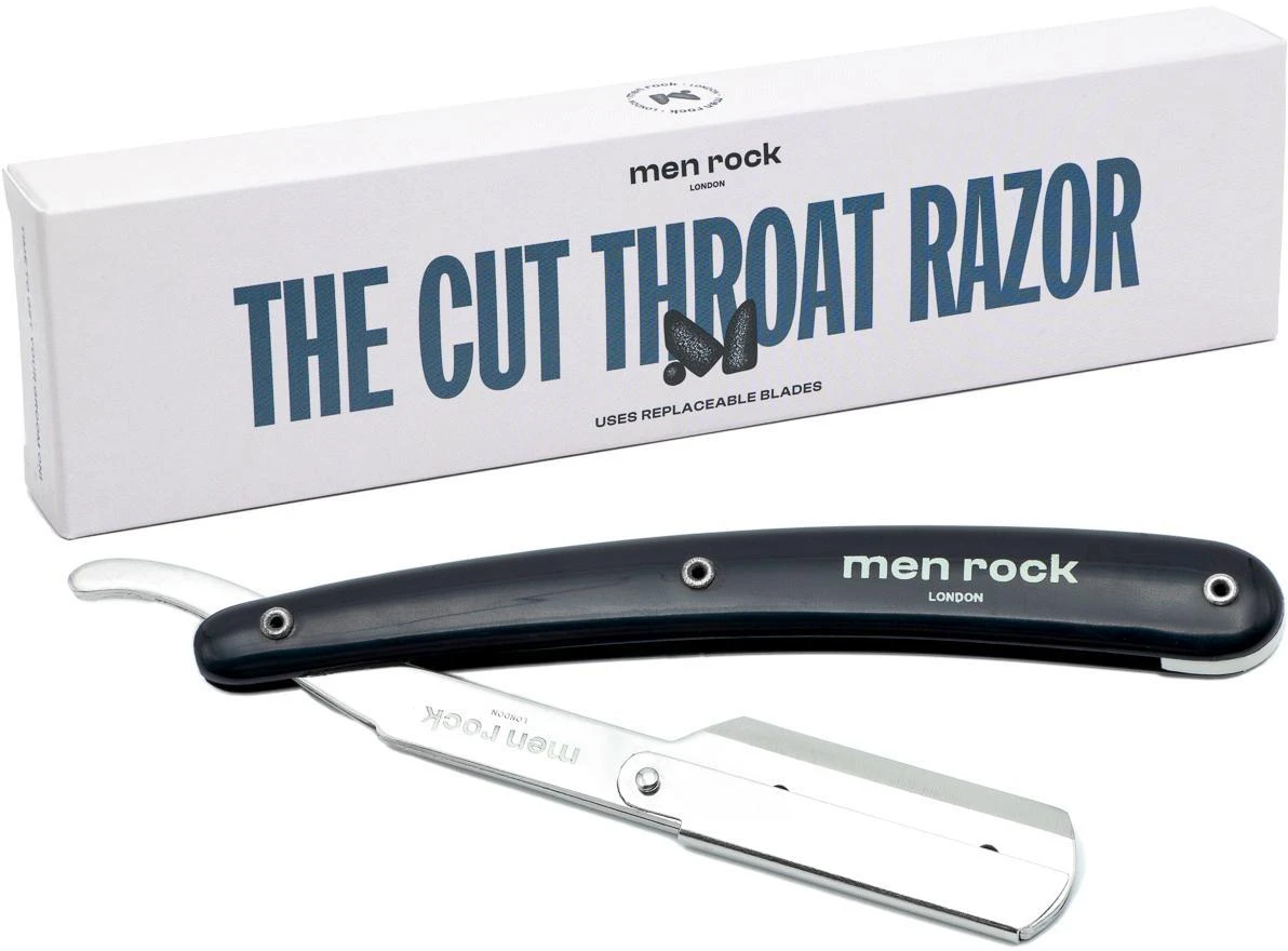 Men Rock Shavette The Cut Throat Razor vienašmenis skutimosi peilis, 1 vnt.