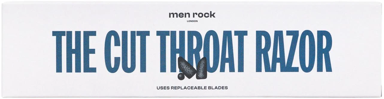 Men Rock Shavette The Cut Throat Razor vienašmenis skutimosi peilis, 1 vnt.