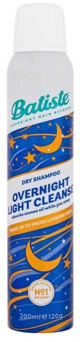 Batiste Overnight Light Cleanse Sausas šampūnas sausas šampūnas, 200 ml