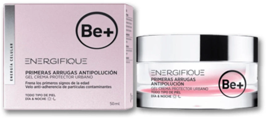 "Be+ Energifique First Wrinkles" gelinis kremas nuo taršos 50ml